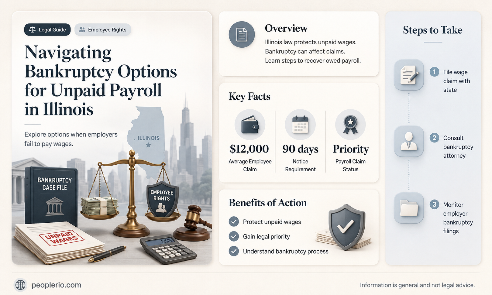can i file bankruptcy on company unpaid payroll in illinois