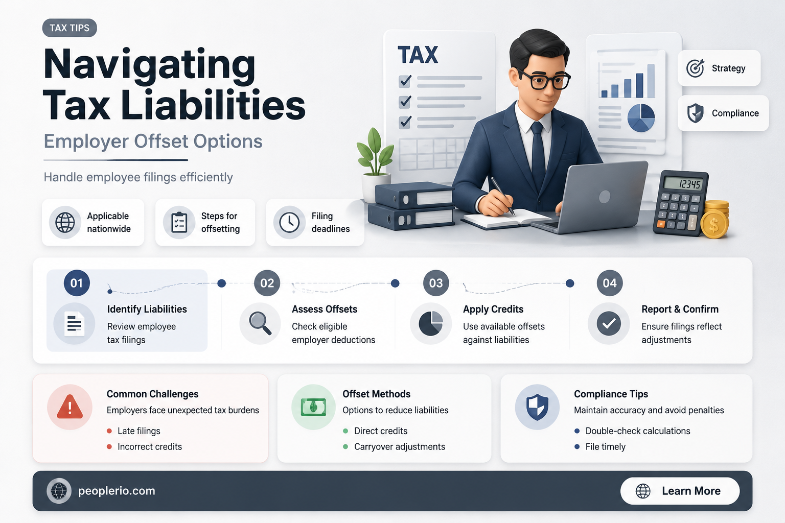 can employer offset employment tax liability if employee files tax