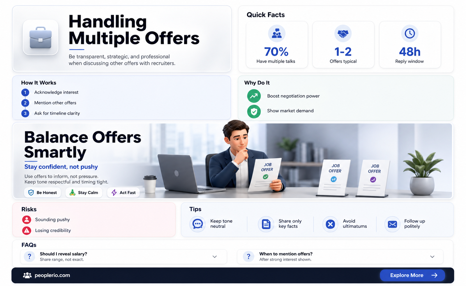 how to ask recruiter about other offers