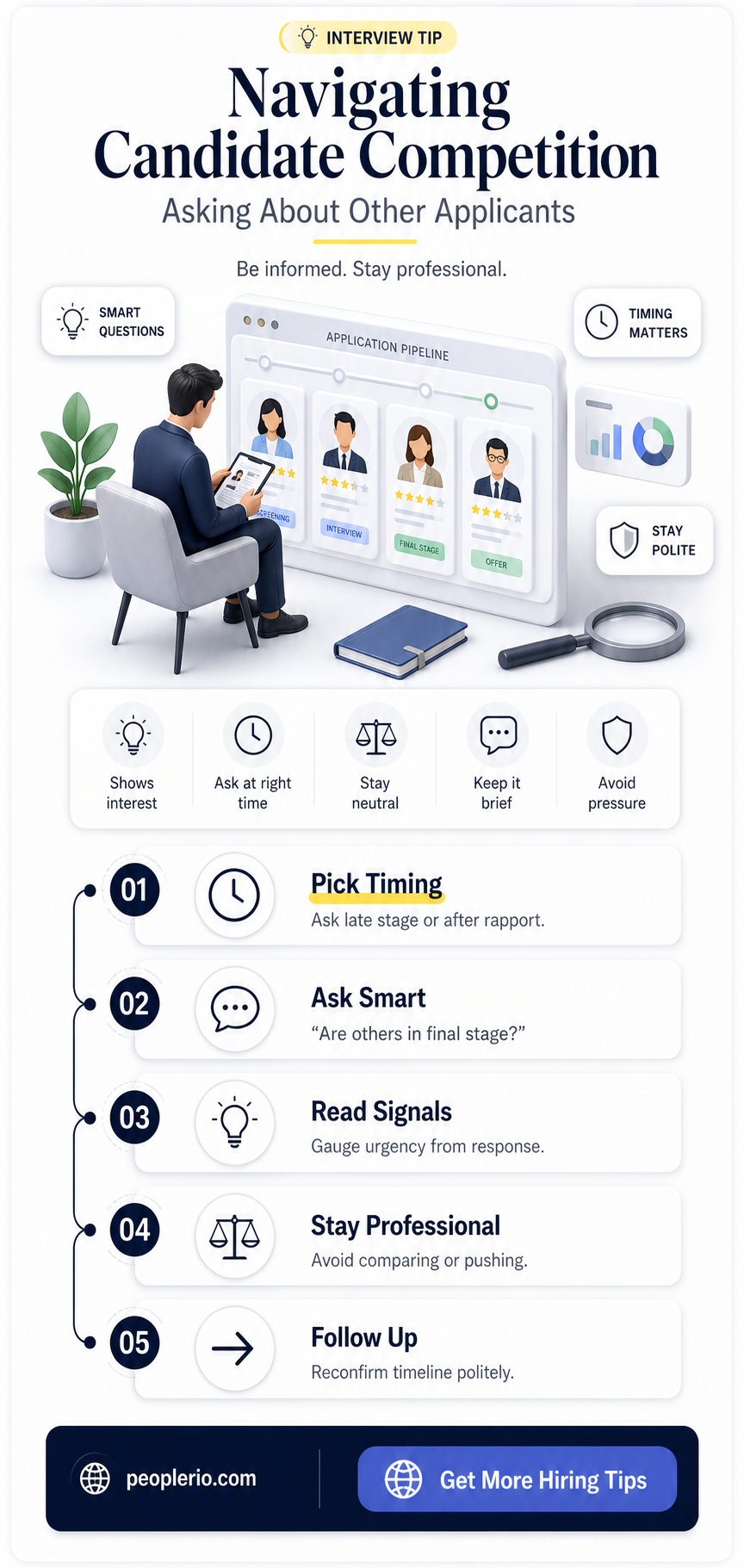 how to ask recruiter about the other candidates