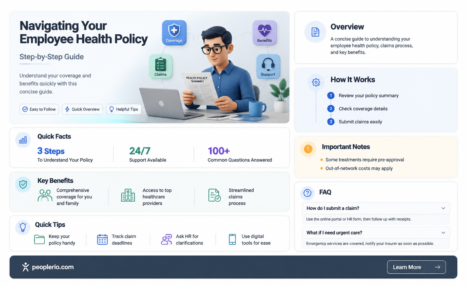 how to fill out employee health policy agreement