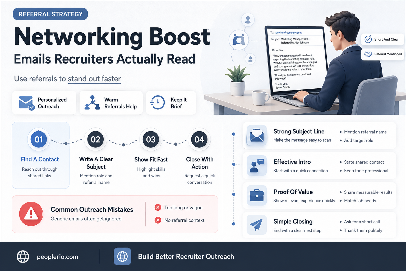 how to email a recruiter with a referral
