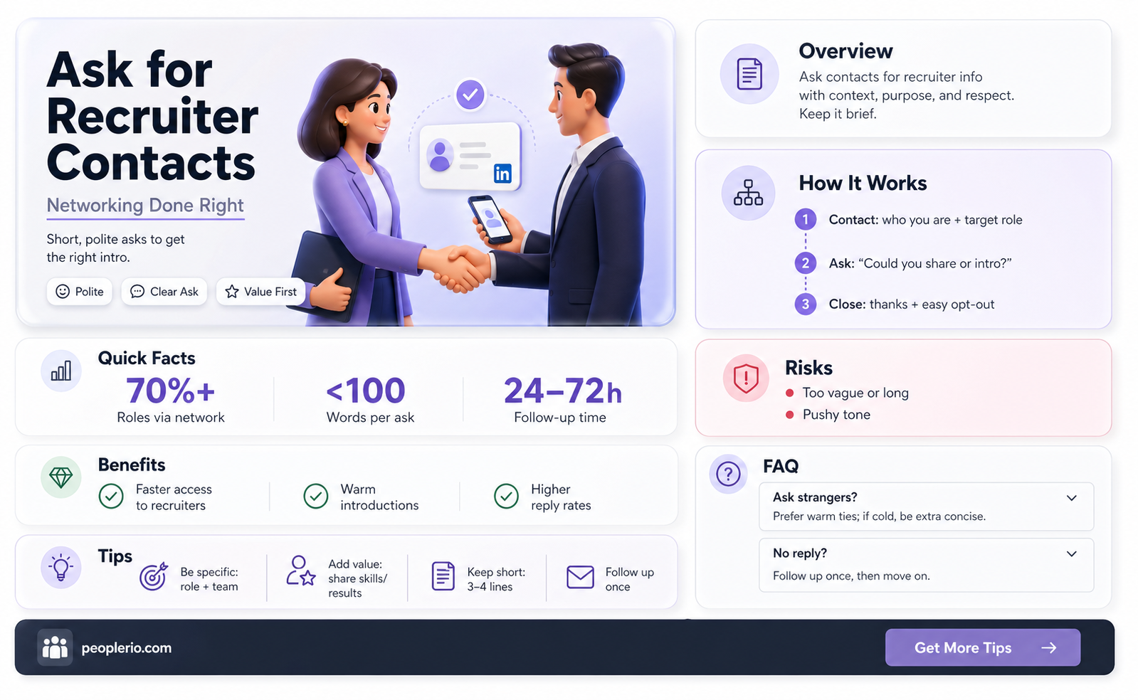 how to ask for recruiter contact information