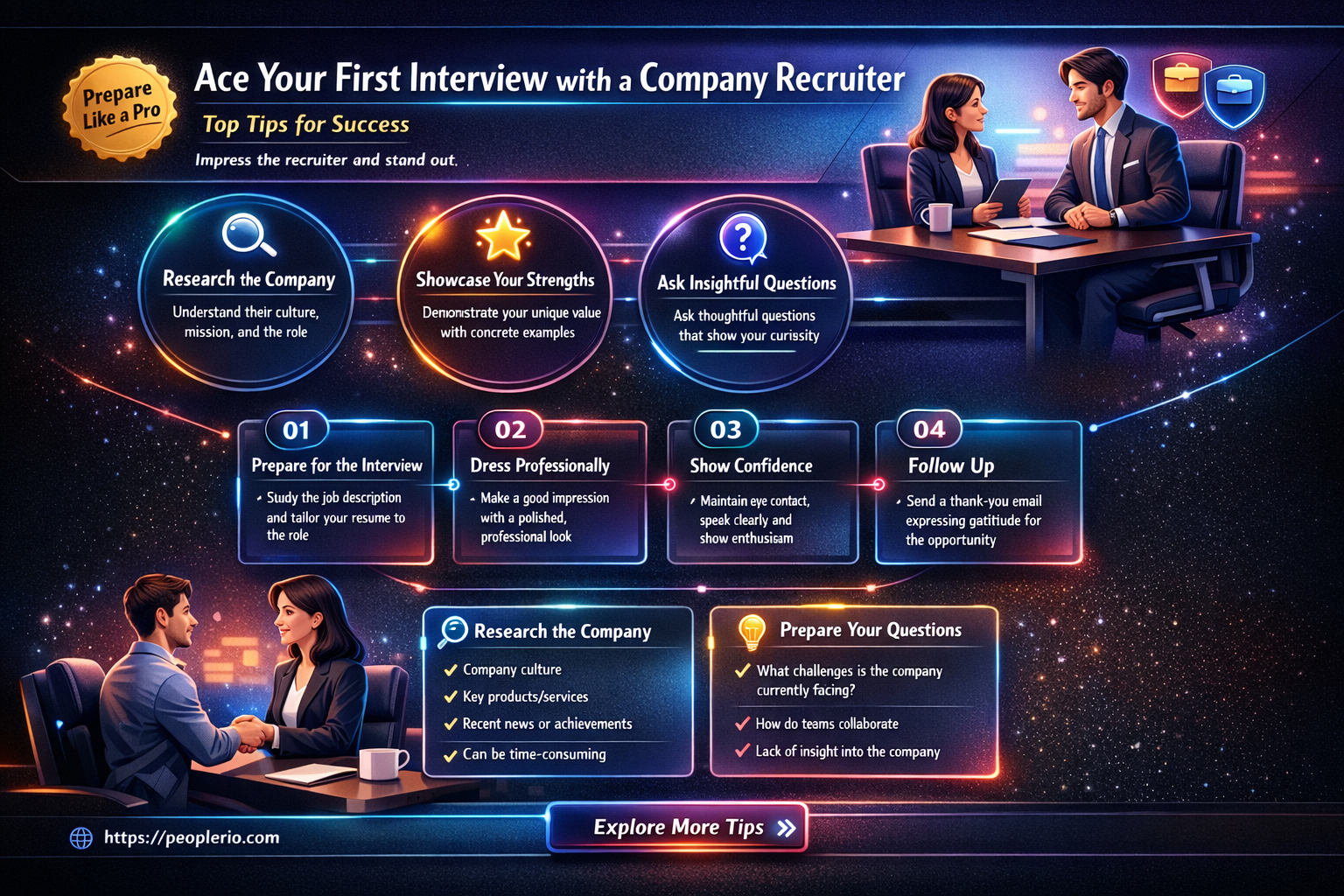 how to handle an initial interview with company recruiter