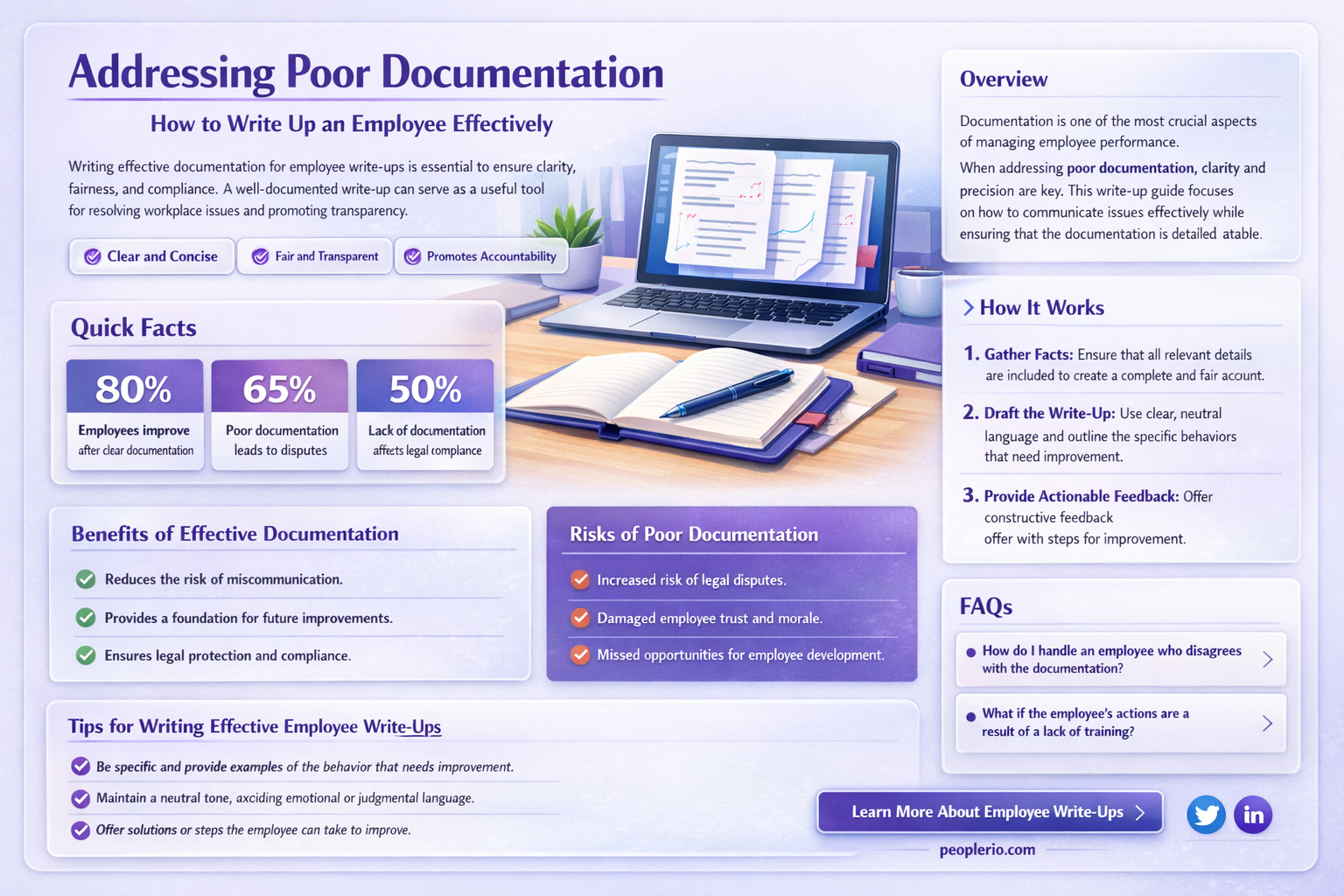 can write up an employee for bad documentation