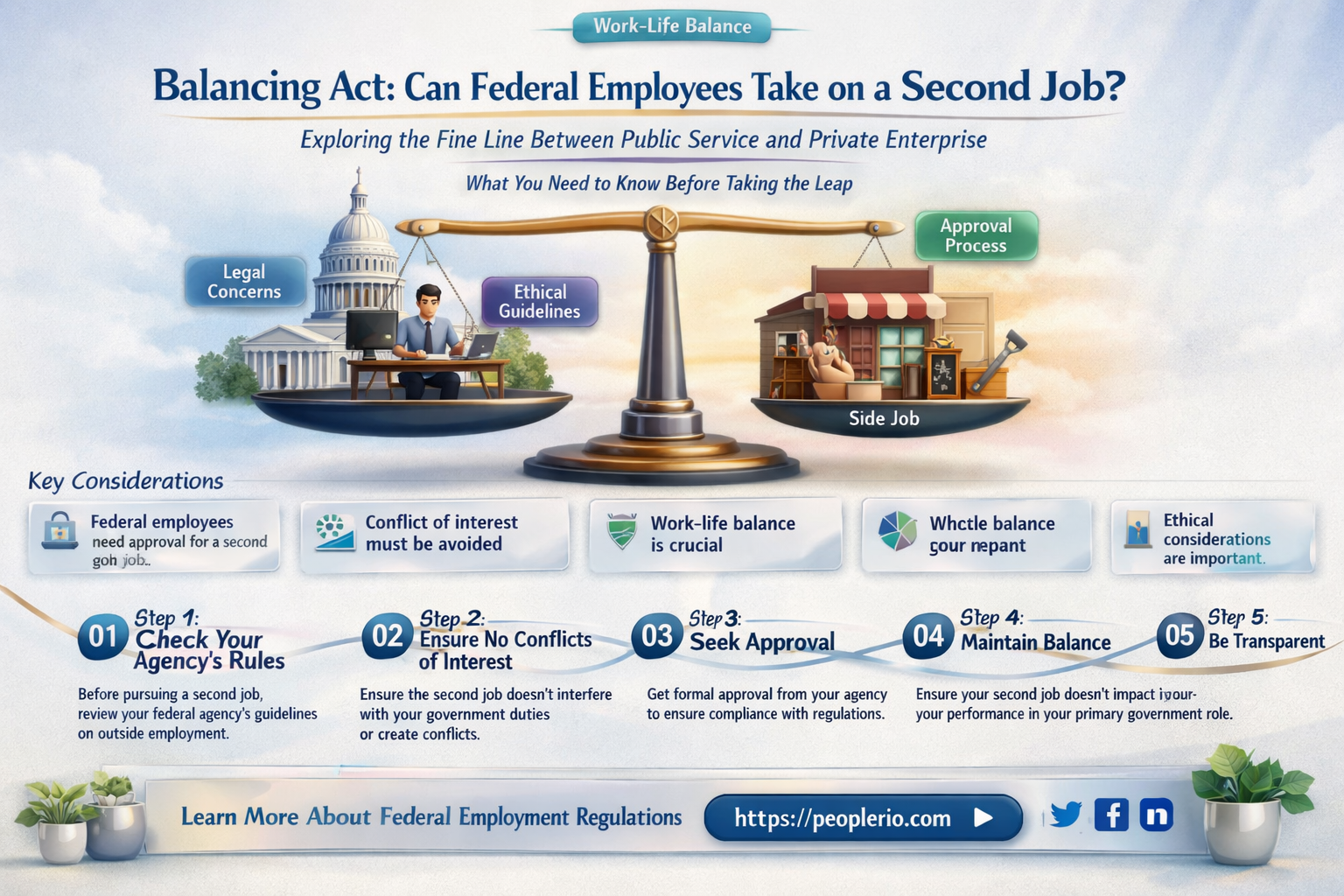 can a federal employee work a second job