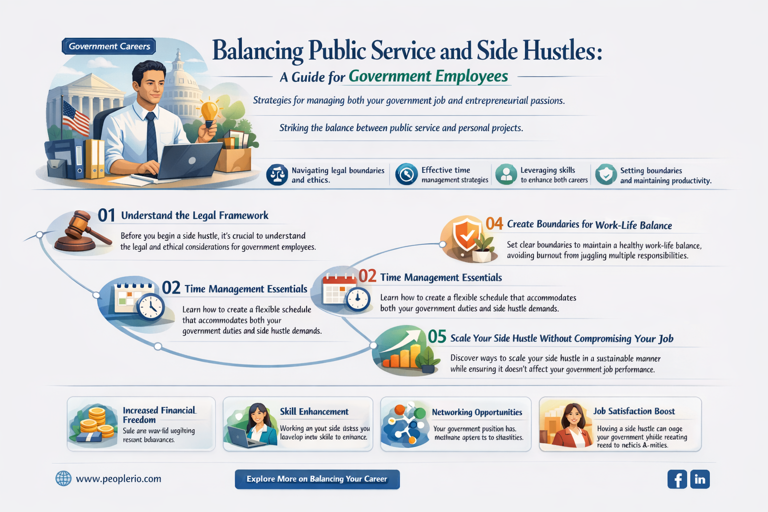 can a government employee work part time