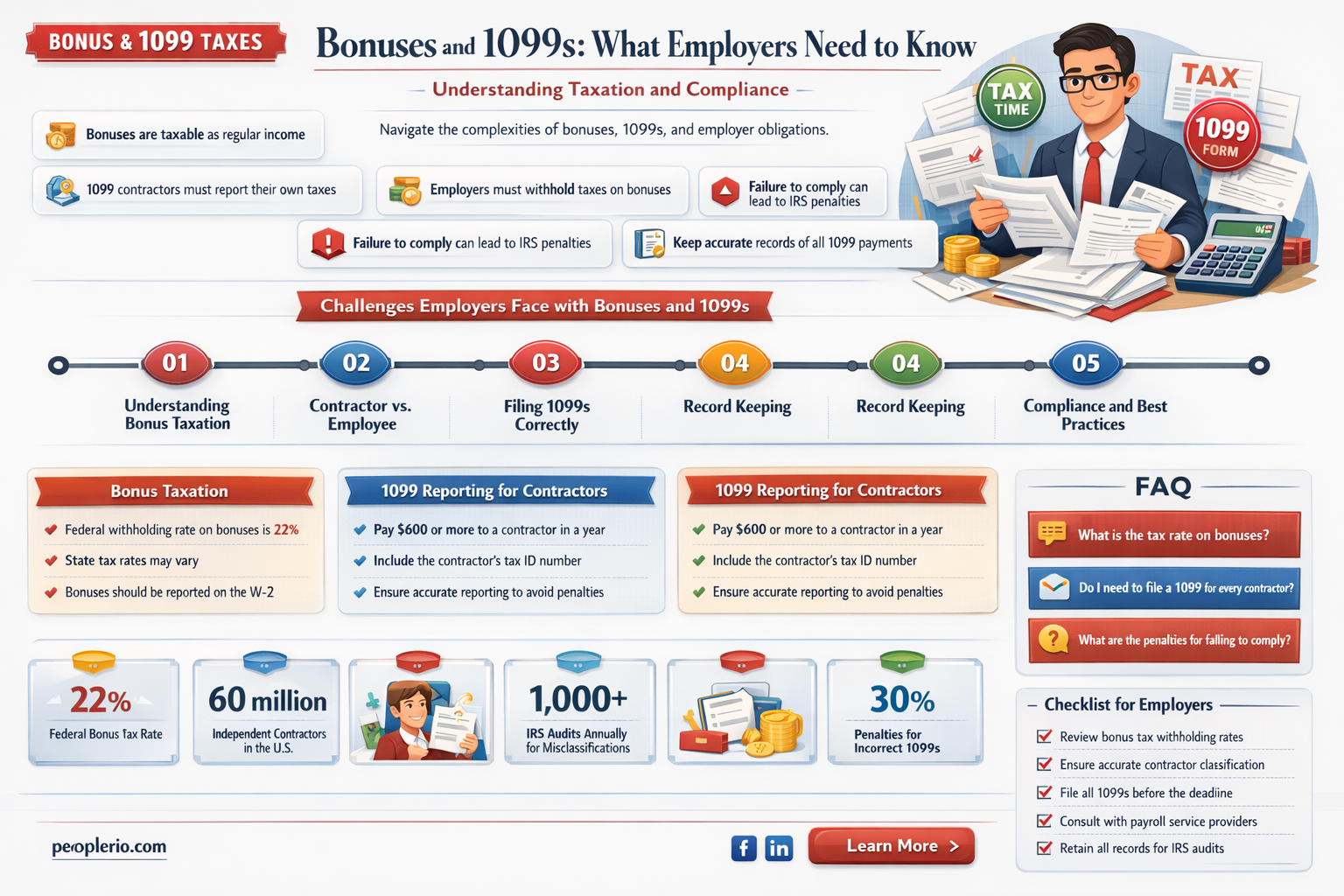 can you 1099 an employee for a bonus