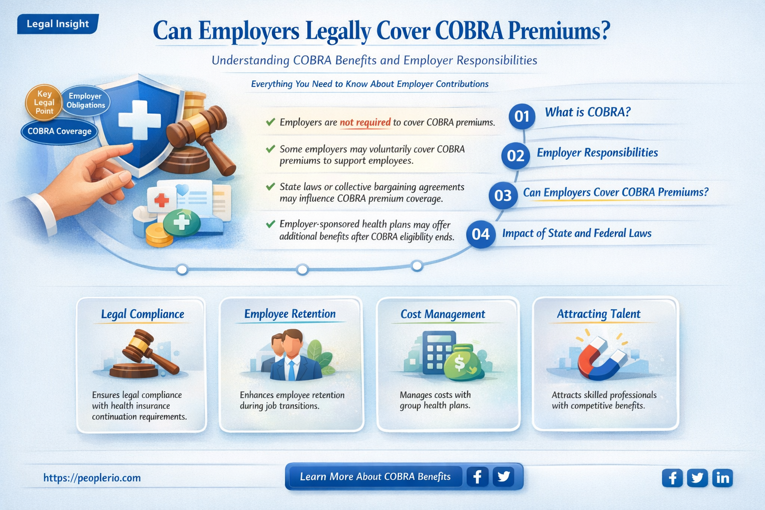 can an employer pay cobra premiums for an employee