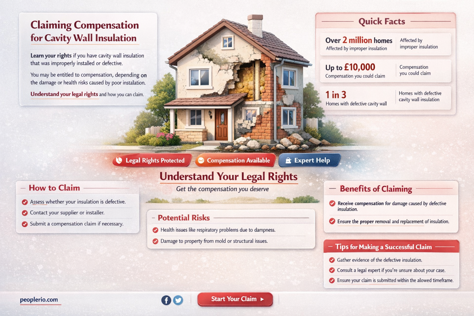 can you claim compensation for cavity wall insulation