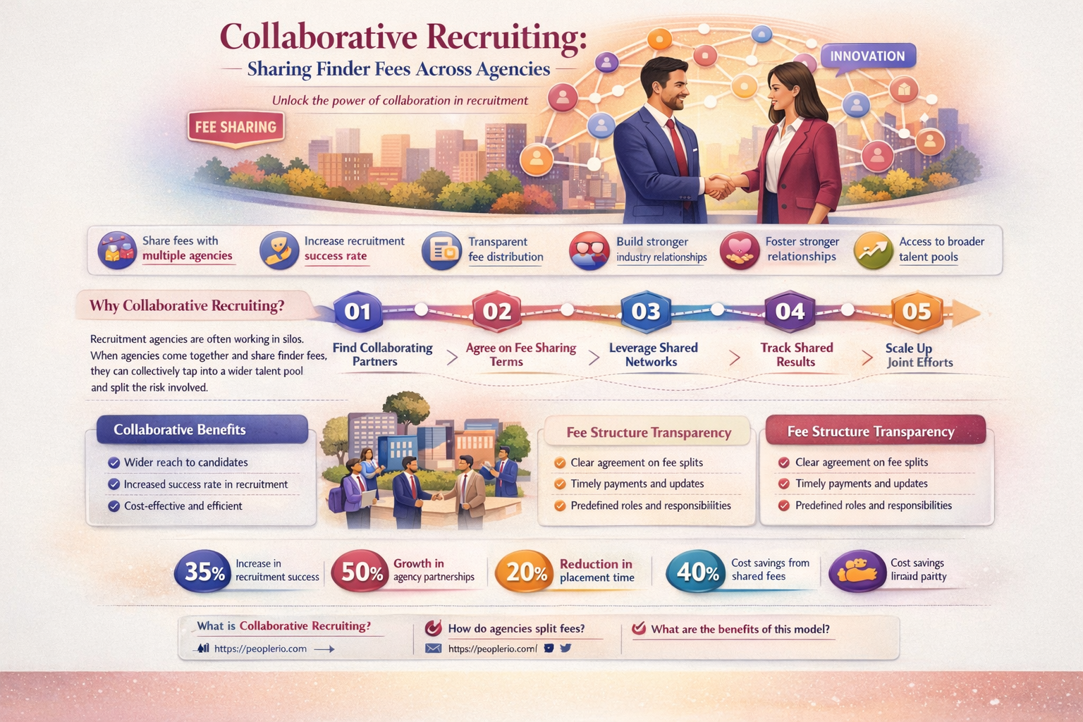 can recruiters work with another agency to share finder fee