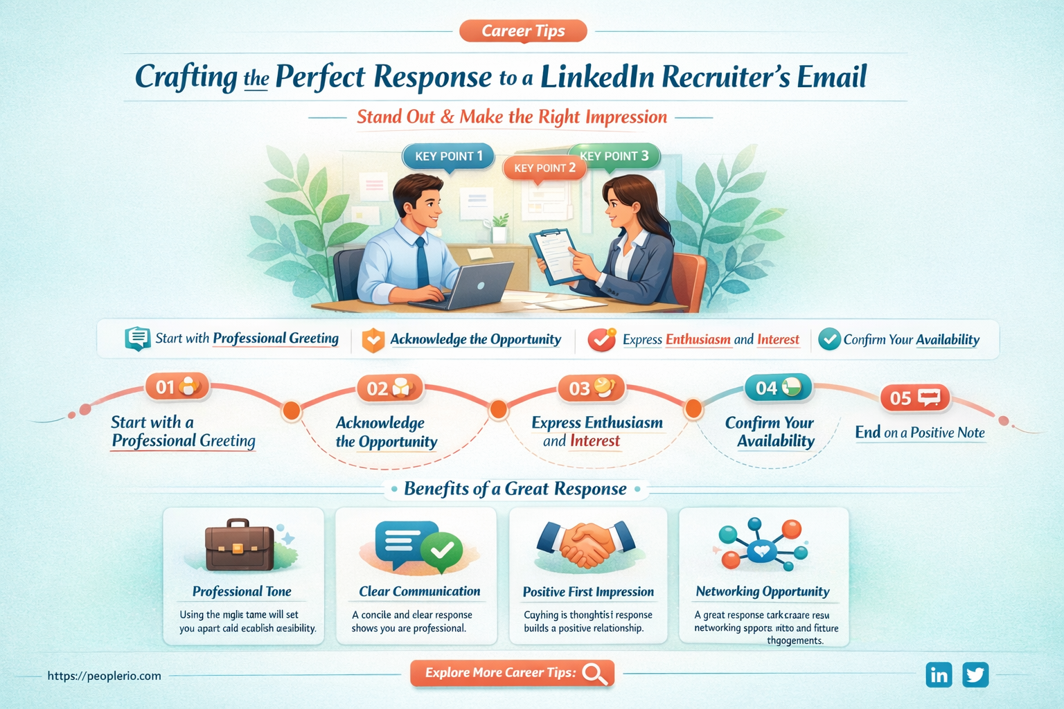 how to answer a linkind email from a recruiter