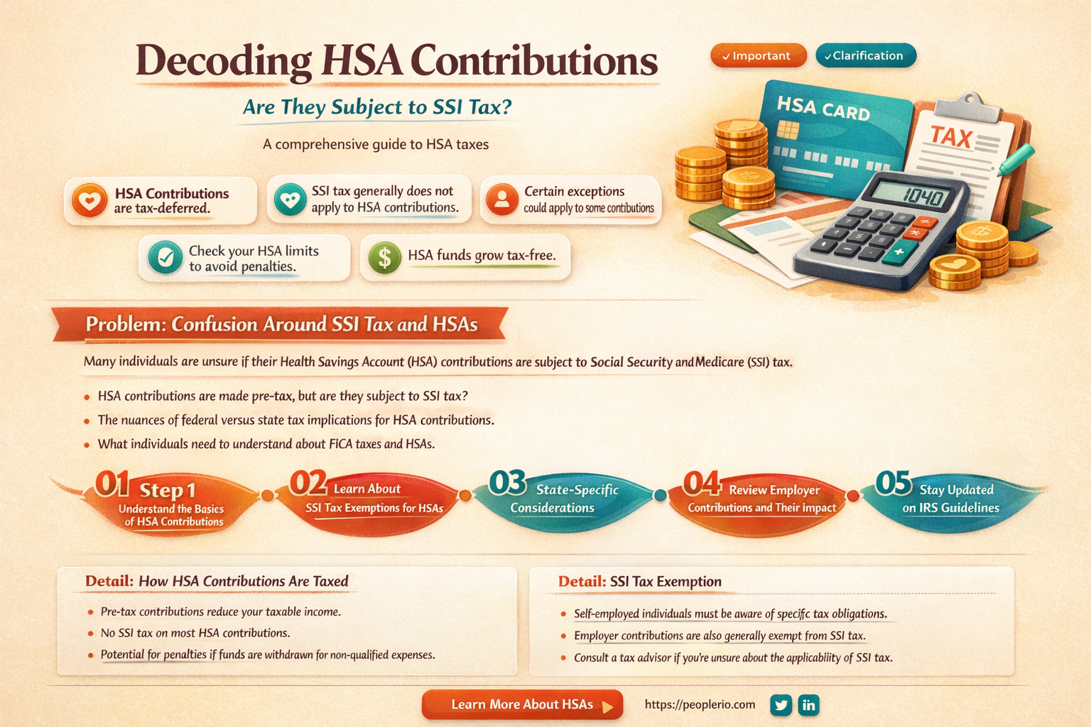 are employee hsa contributions subject to ssi tax