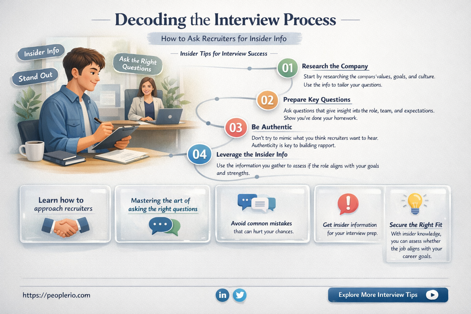 how to aks recruiter about interview info