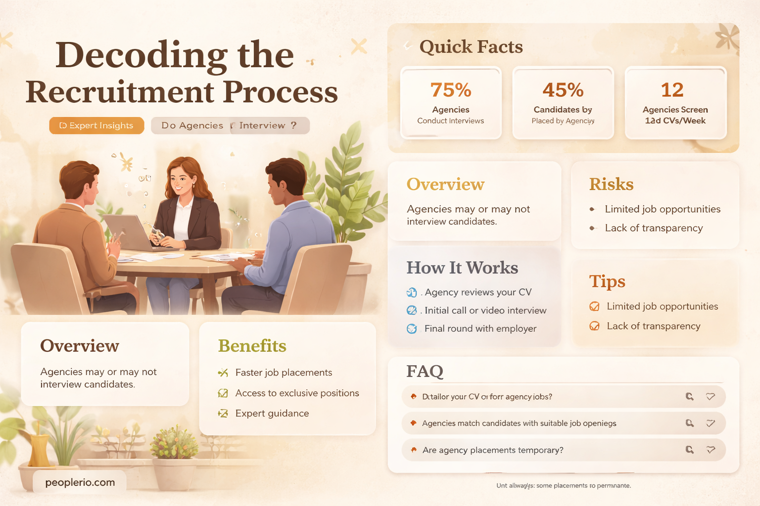 do recruitment agencies interview