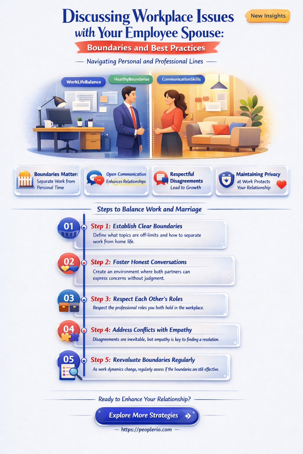 can workplace situations be discussed with an employee spouse
