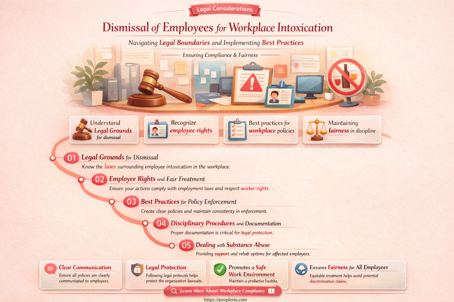 can you dismiss an employee for being drunk at work