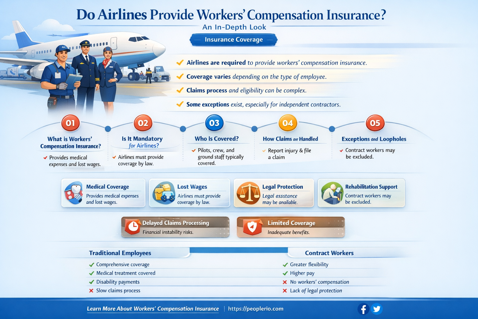 do airlines have workers compensation insurance