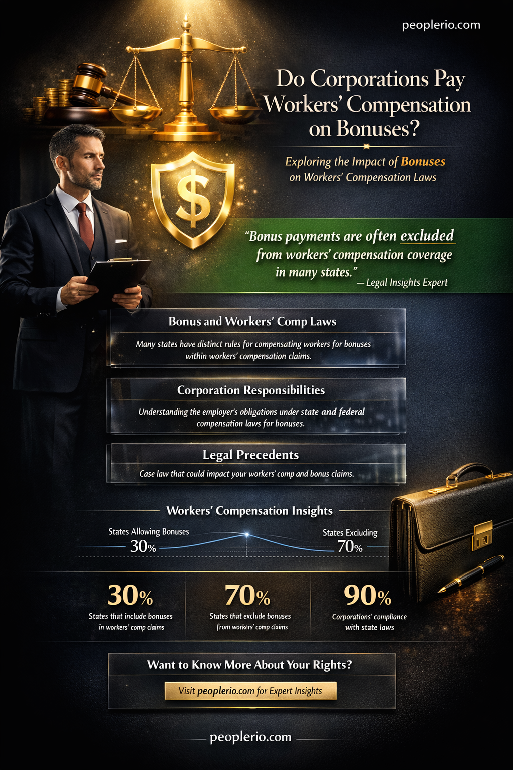 do corporations pay workers compensation on bonuses