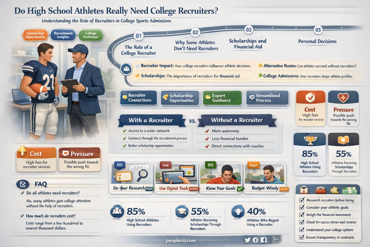 do high school athletes need college recruiters
