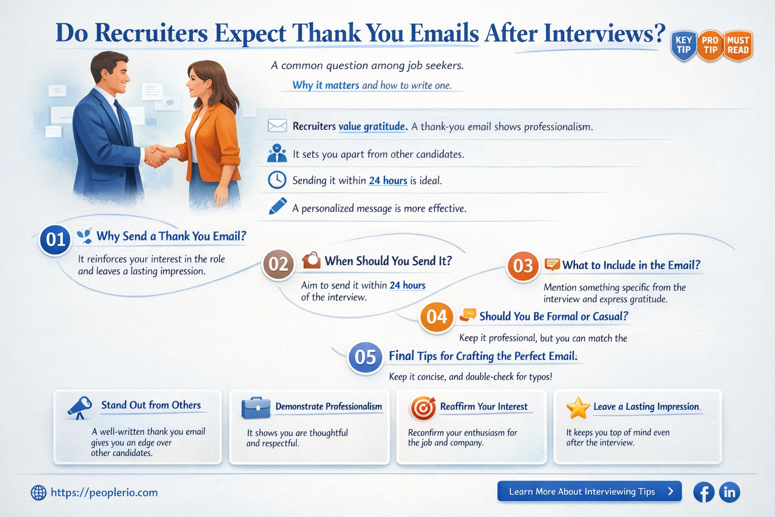 do recruiters expect thank you emails