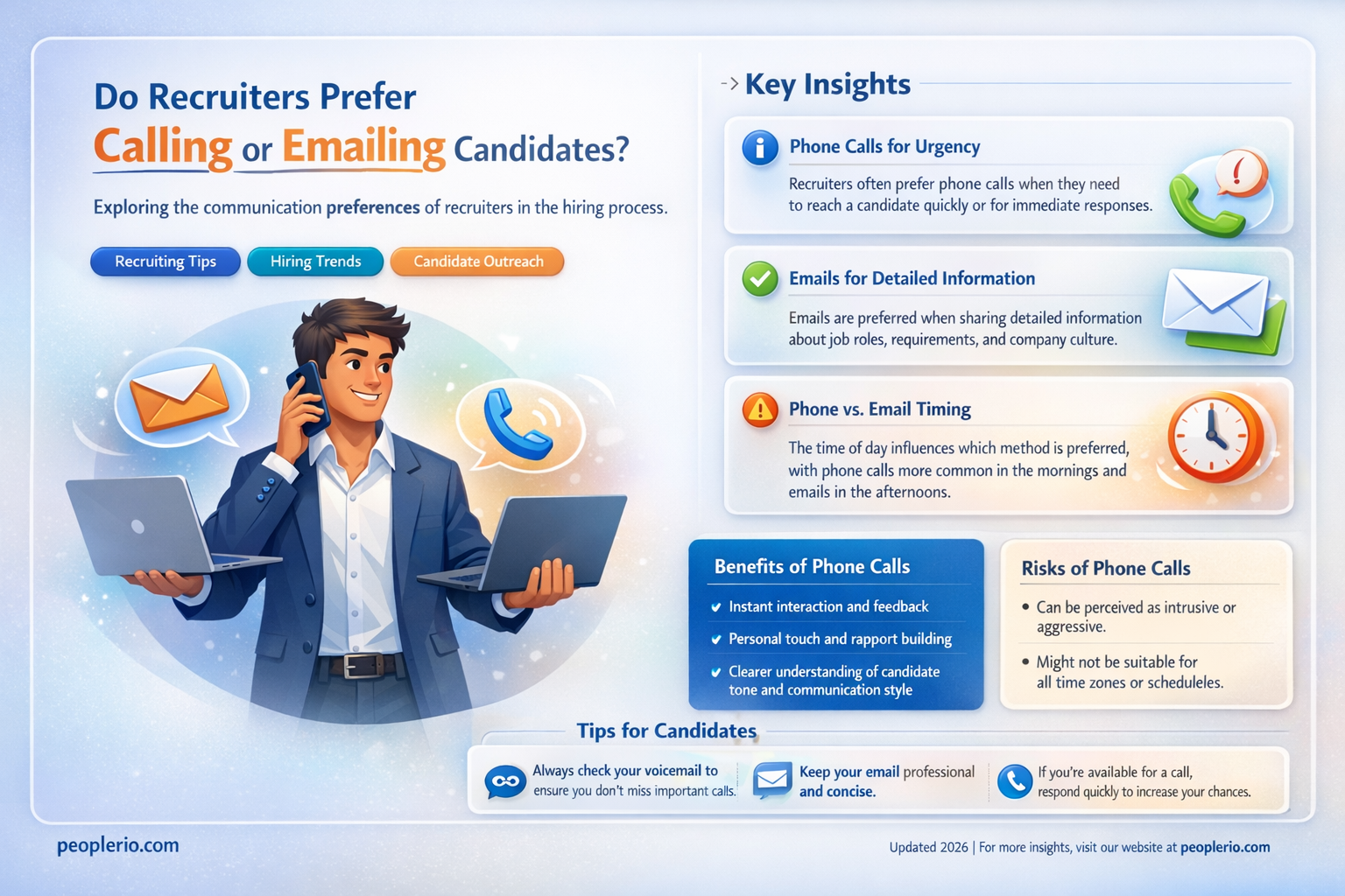 do recruiters call or email