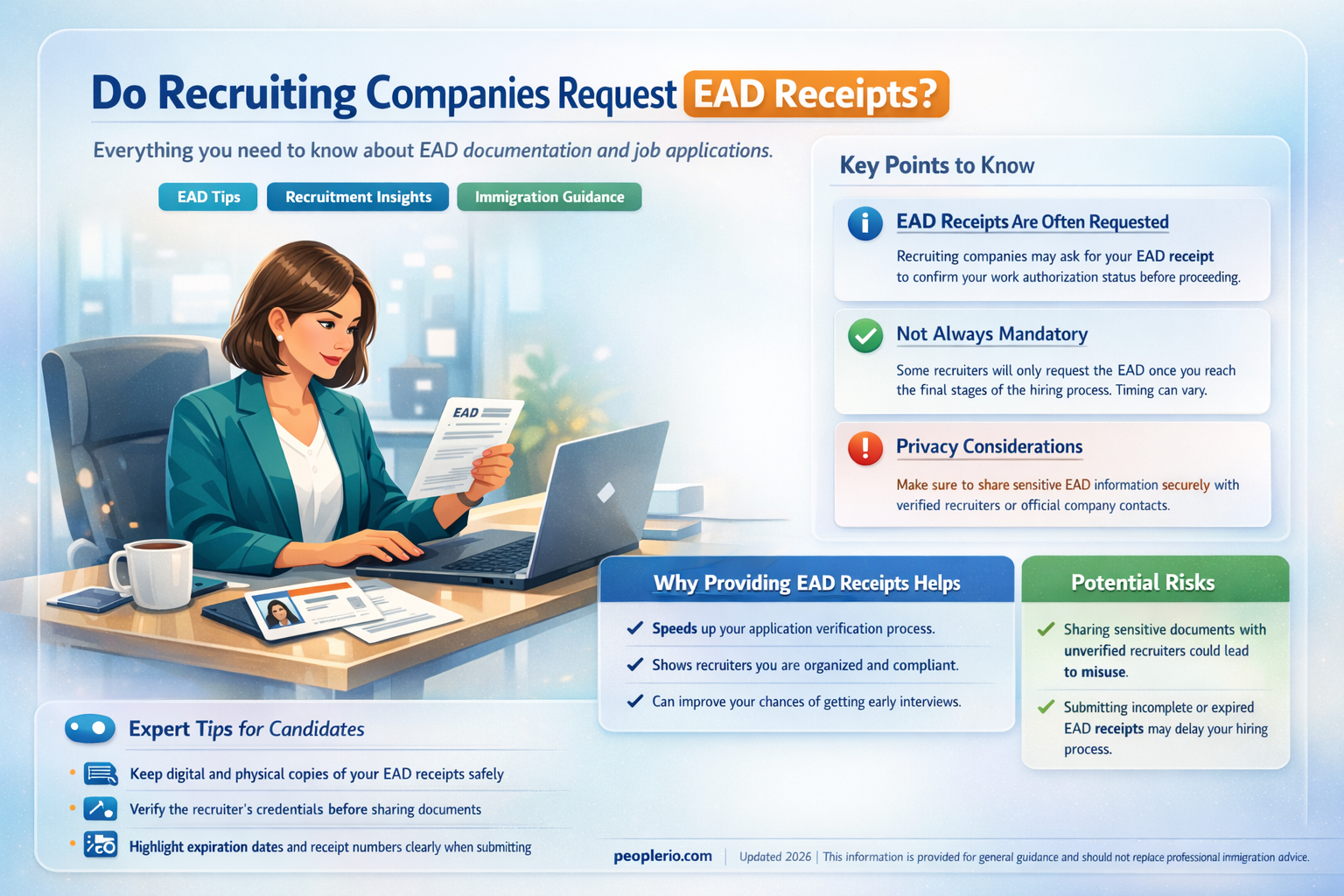 do recruiting company ask for ead receipt