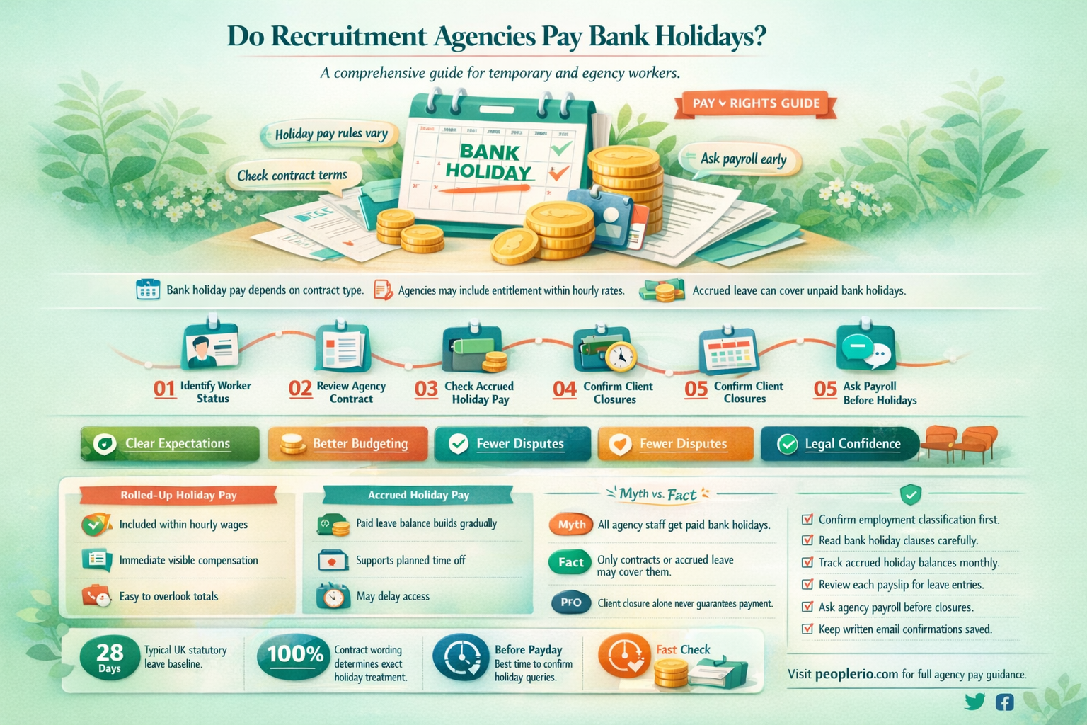 do recruitment agencies pay bank holidays