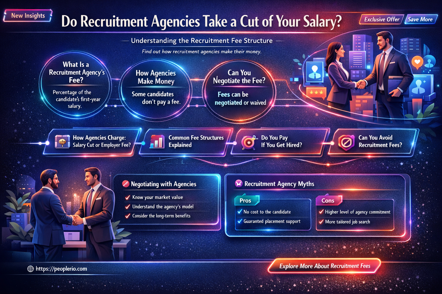 do recruitment agencies take a cut of your salary