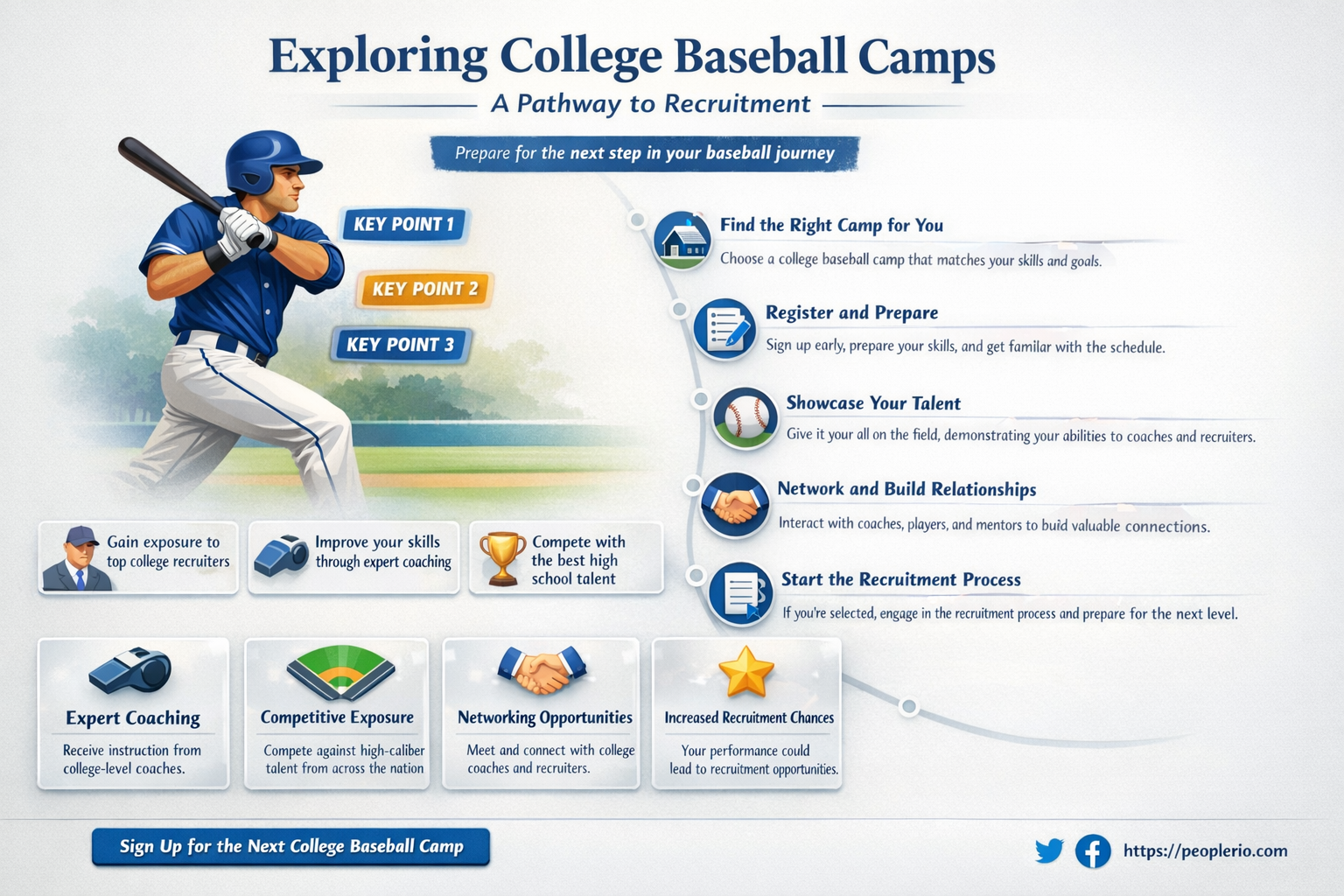 can i get recruited from attending a college baseball camp