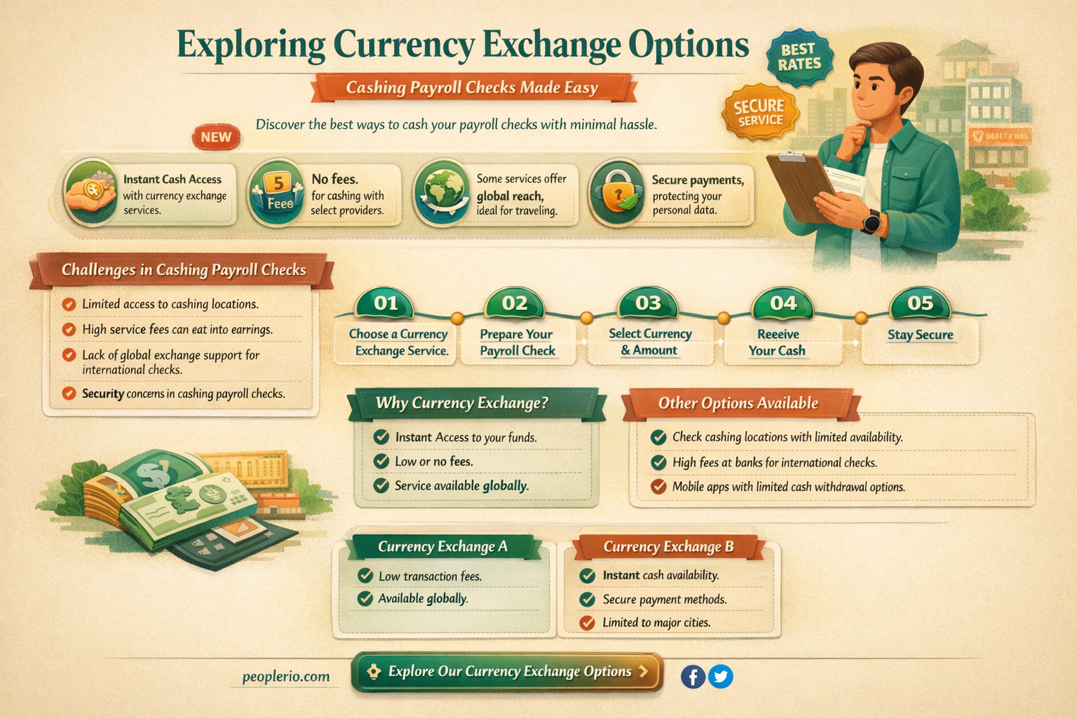 does currency exchange cash payroll checks