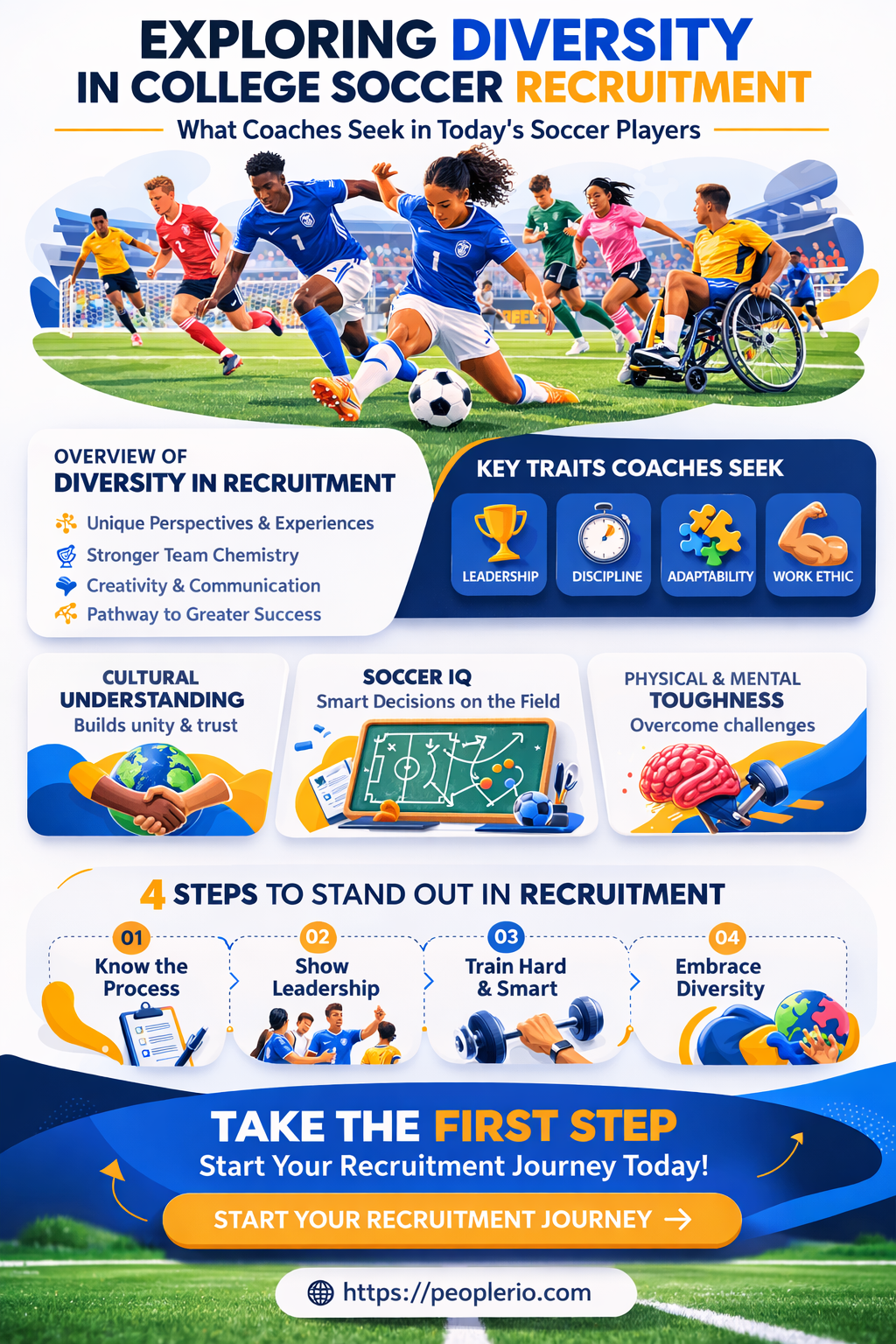 do college soccer coaches look for diversity in recruits