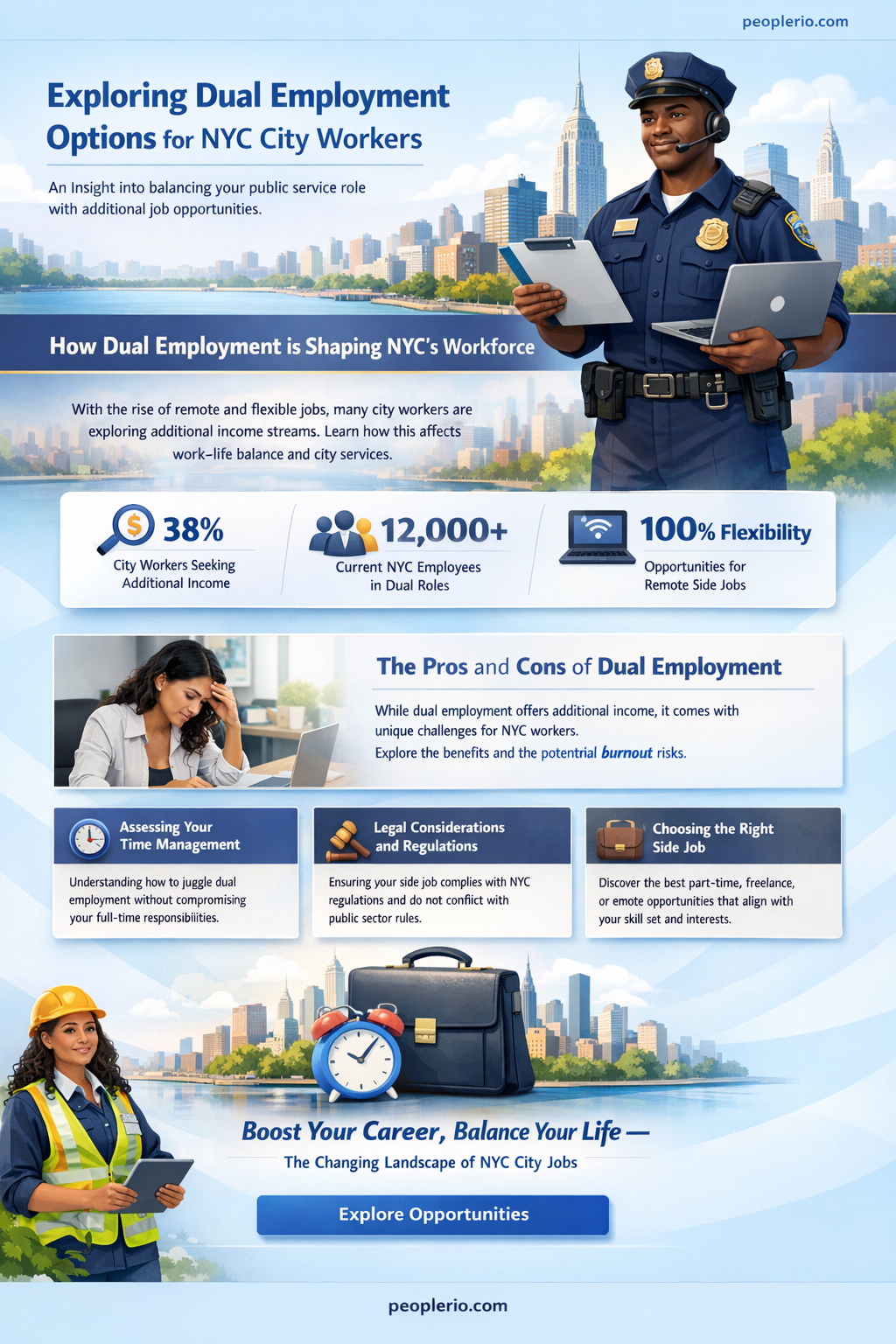 can a nyc employee work for another employer