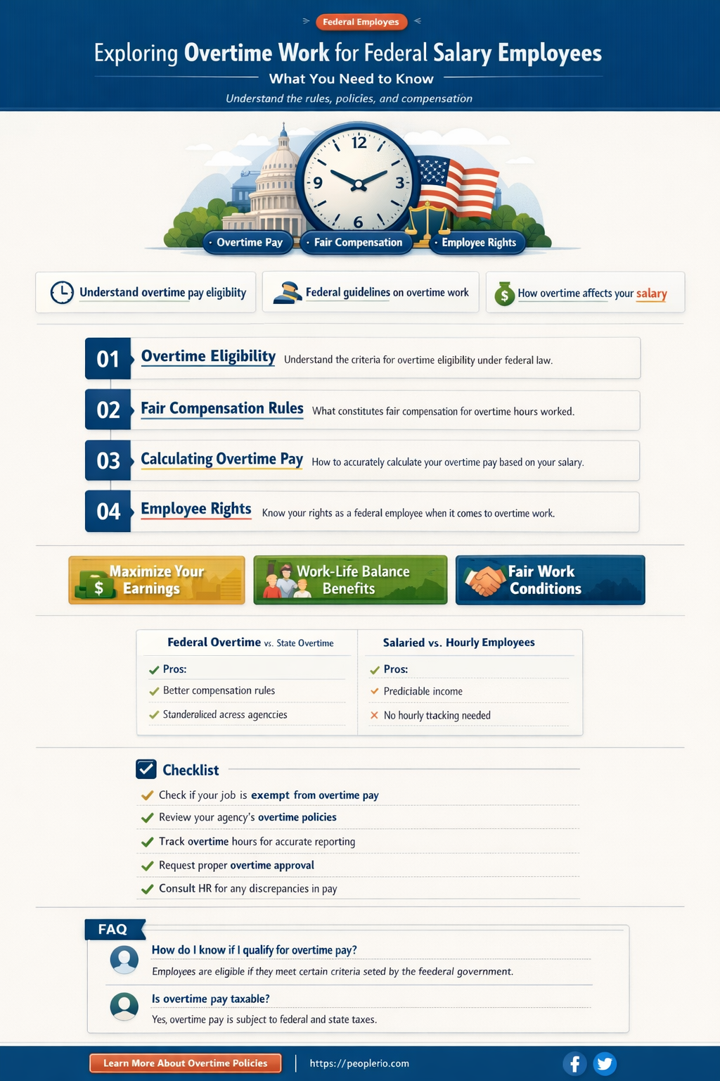 can a federal salary employee work overtime