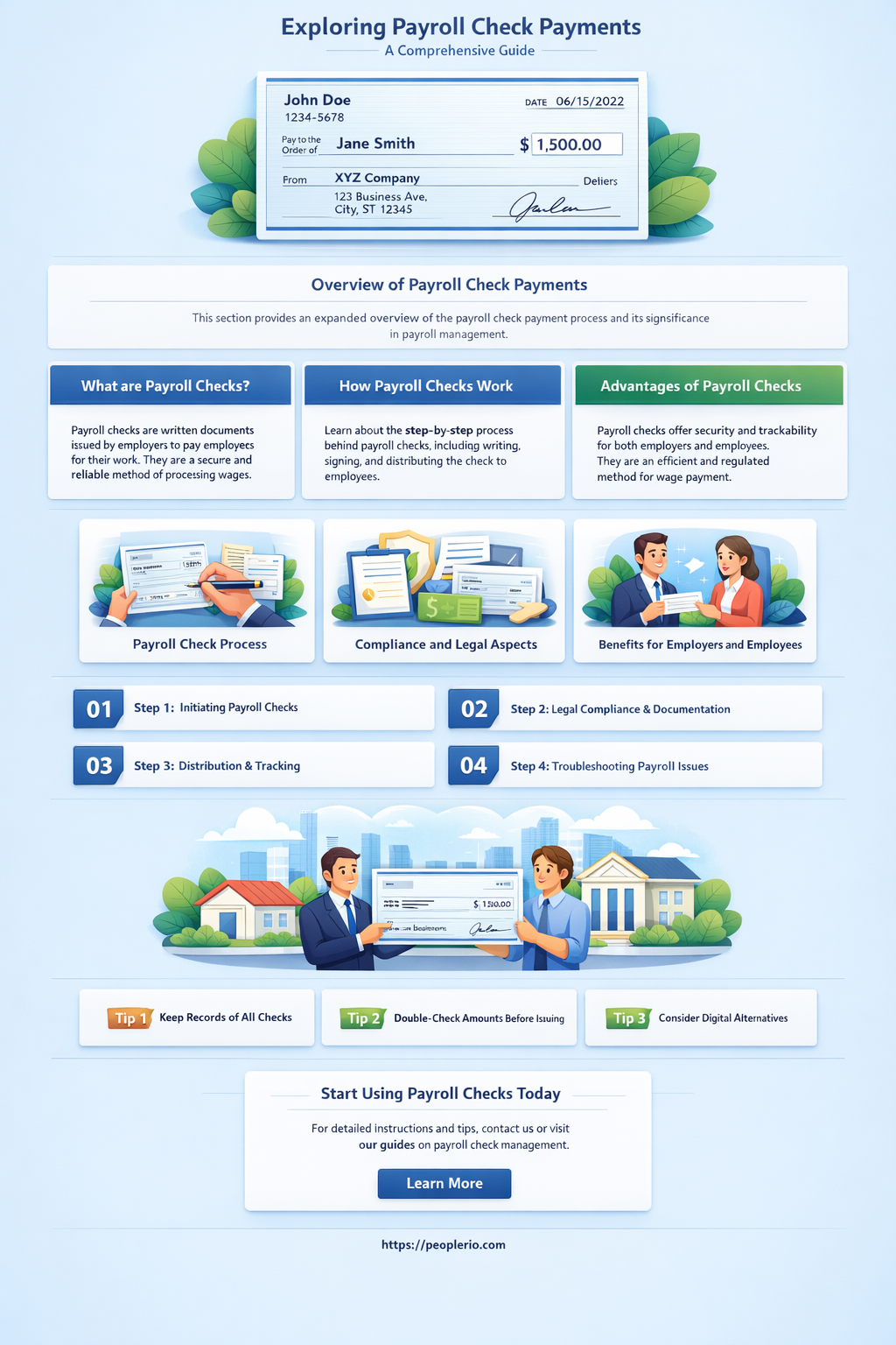 can you pay with a payroll check