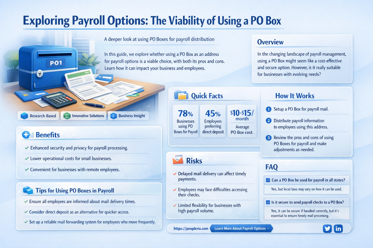 can a po box be used for payroll