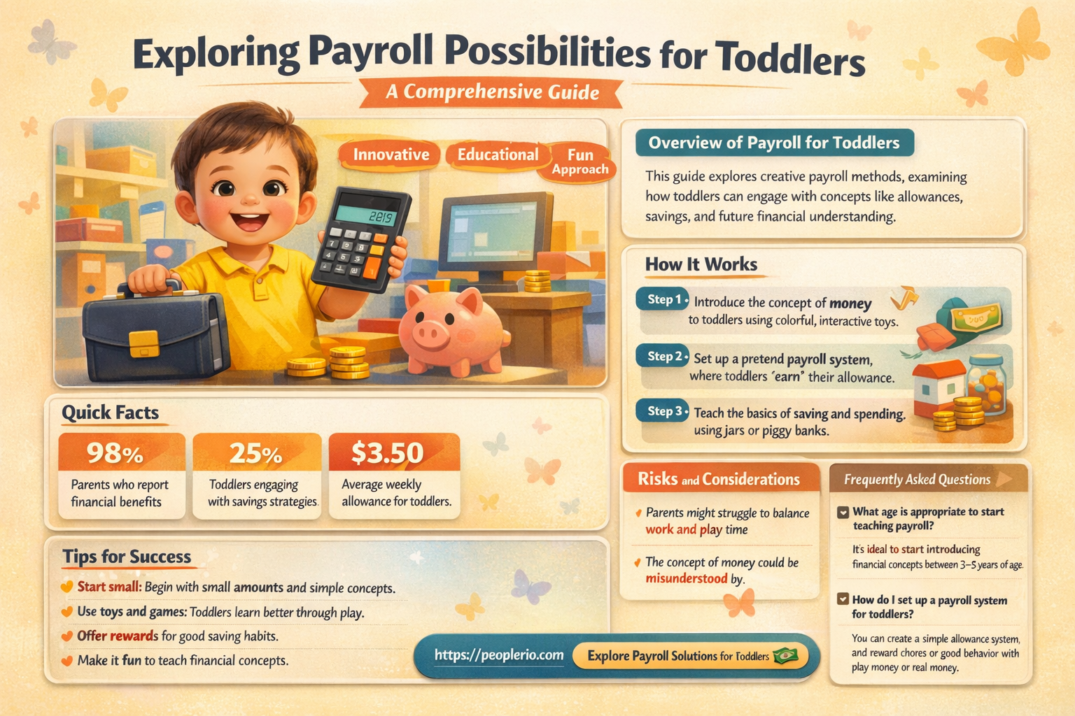 can a toddler be on payroll
