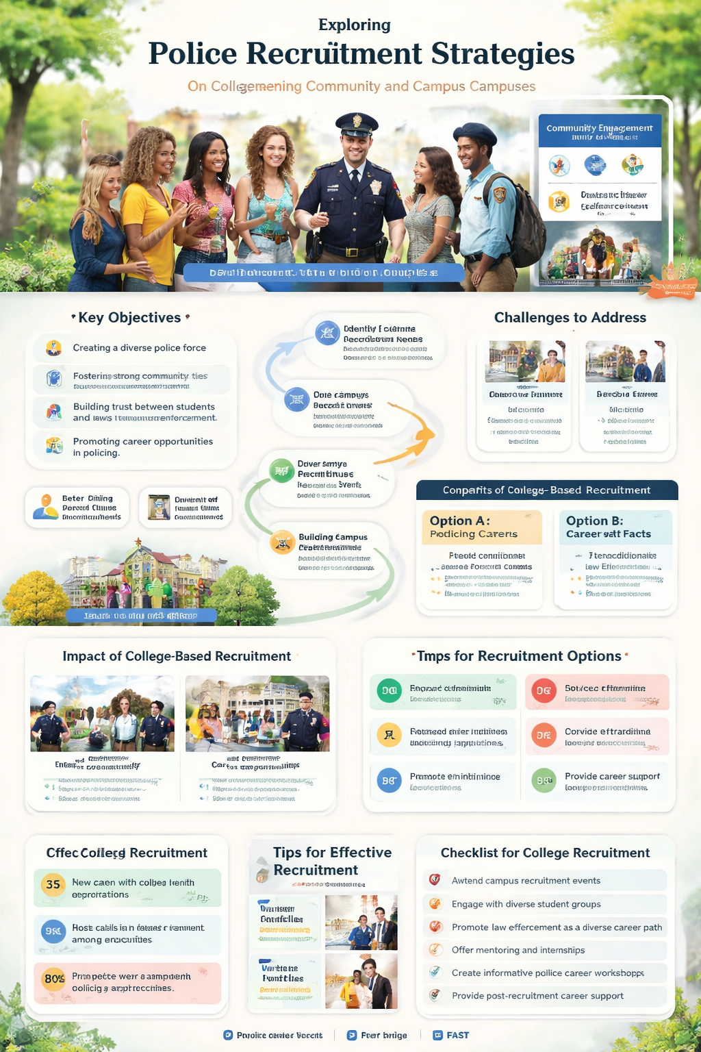 do police departments recruit at college campuses