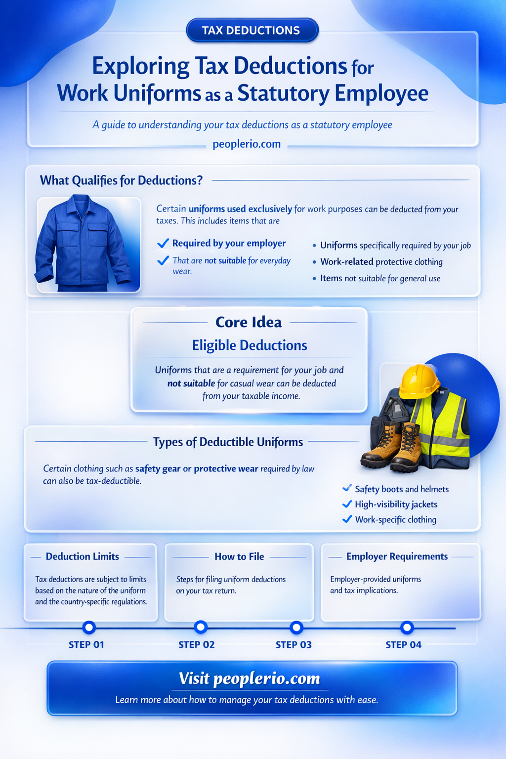 can a statutory employee deduct work uniforms