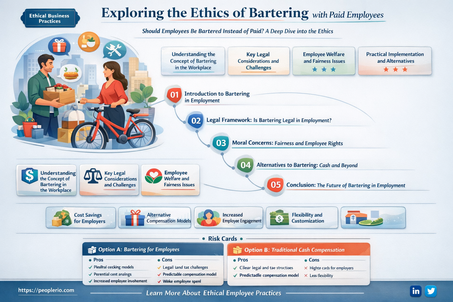 can you barter with a paid employee