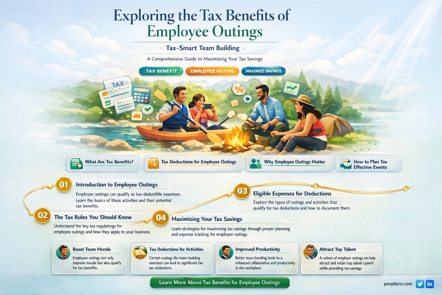 are employee outings tax deductible
