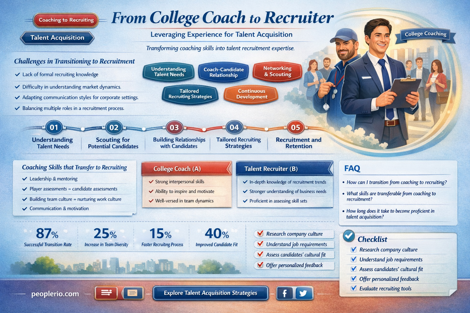 can a former college coach help recruit