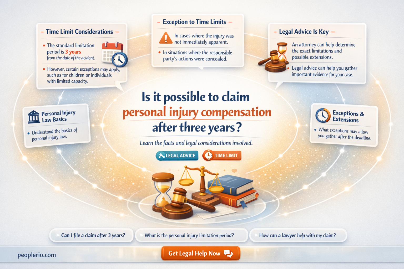 can I claim personal injury compensation after 3 years