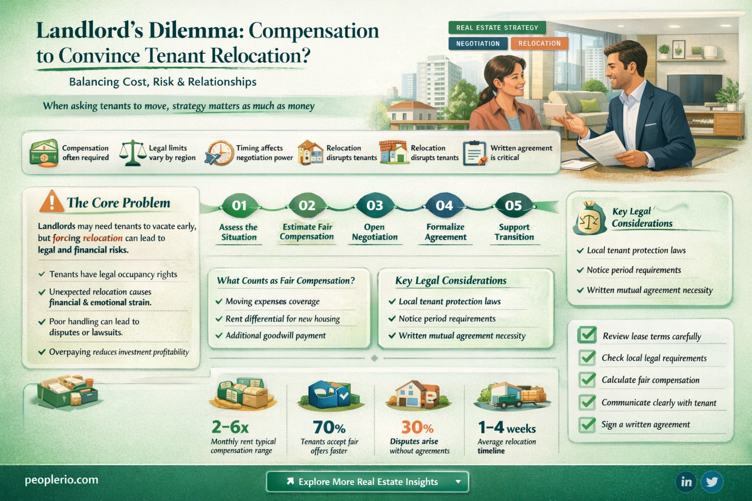 does landlord have to pay compensation to make tenant move