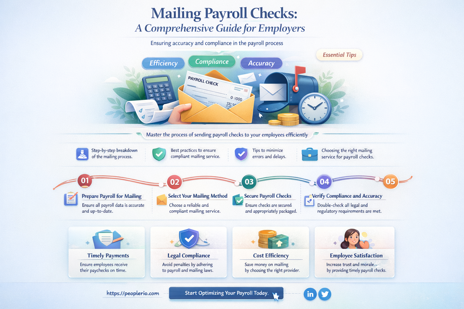 can we mail payroll check by mail