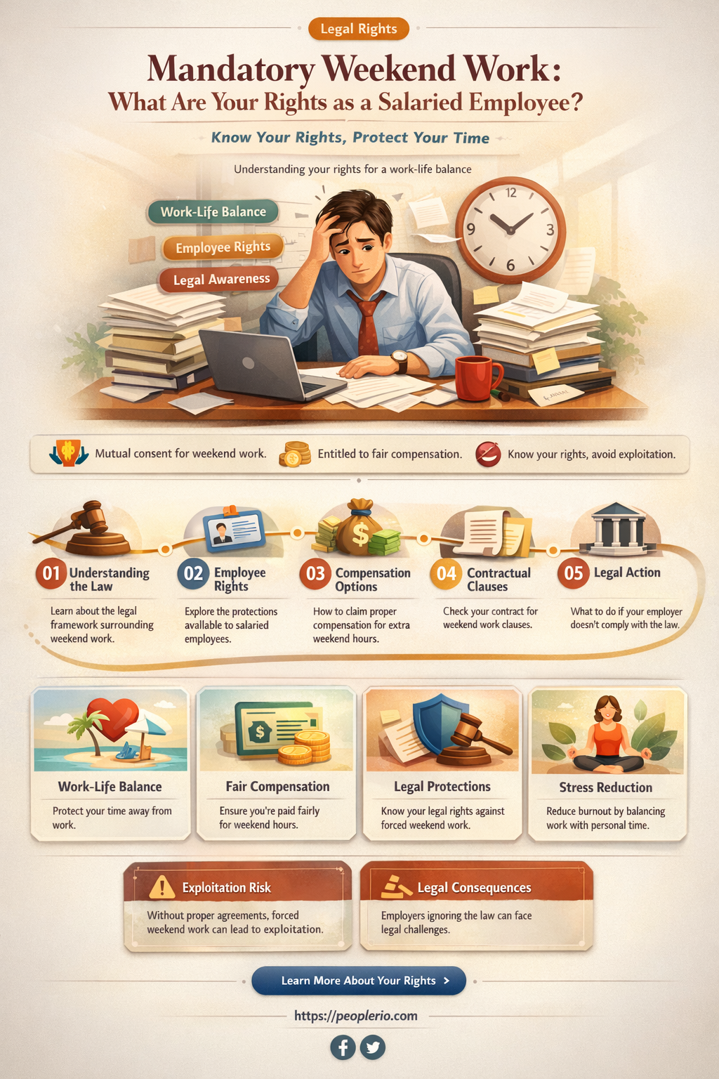 can a salaried employee be forced to work weekends