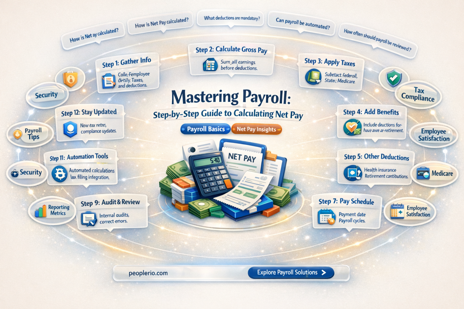 how is calculate percentage for payroll with deductions