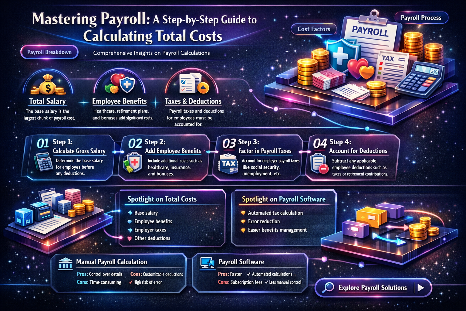 how to calculate total payroll costs