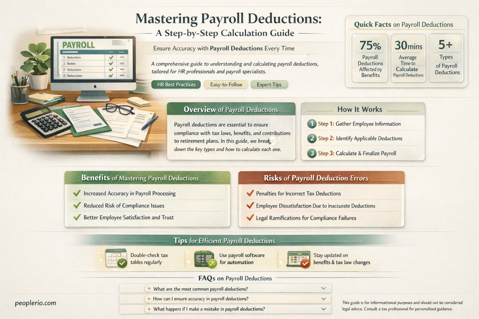 how do you calculate payroll deductions