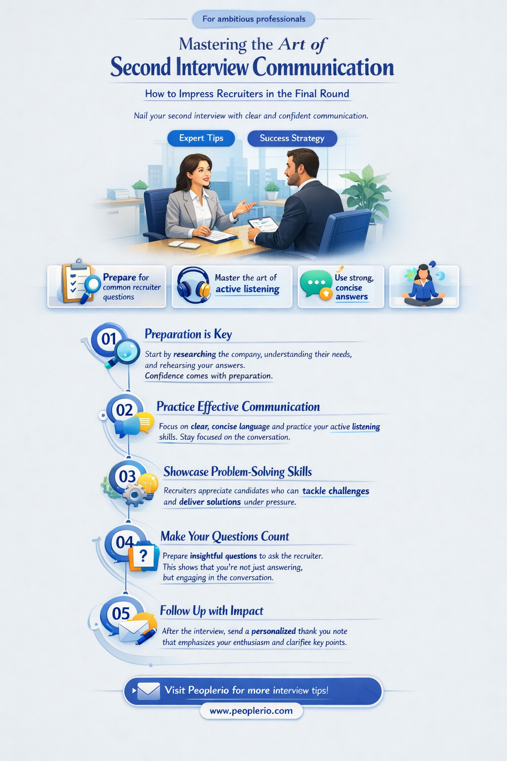 how to communicate to a recruiter about 2nd interview